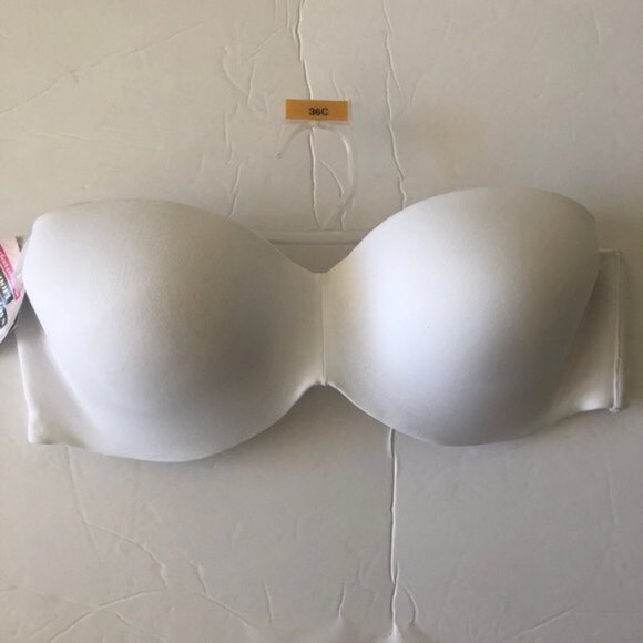 Sweet Nothings Women's Maidenform No Slip Smooth Look Strapless White Bra 36C - Picture 7 of 12